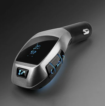 

100pcs X5 Car Kit Handsfree Wireless Bluetooth Transmitter LCD MP3 USB Charger