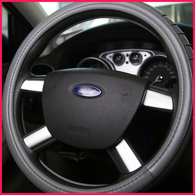 A Little Change Stainless Steel Car Steering Wheel Decoration Cover