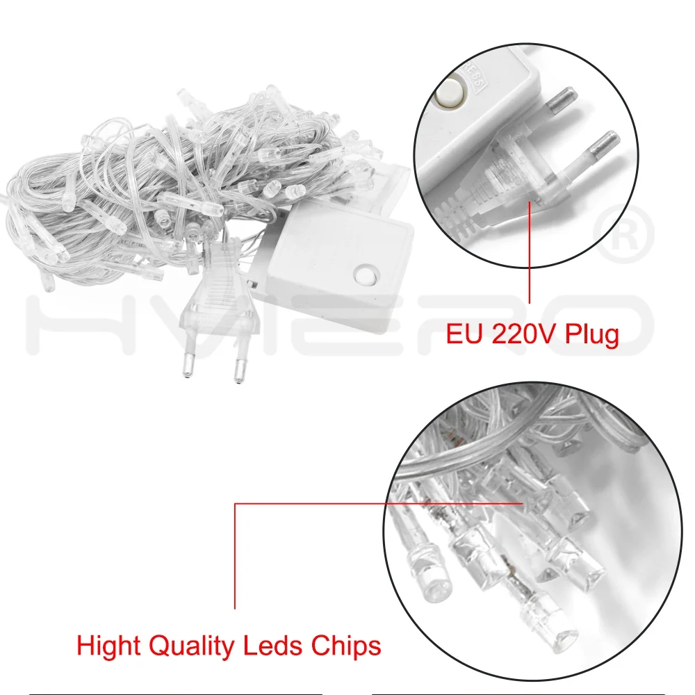 10M 100 LED String Decoration Light Multicolour Outdoor for Party Wedding Christmas Garden lights 220V/110V 8 Display Modes 10M 100 LED String Decoration Light Multicolour Outdoor for Party Wedding Christmas Garden lights 220V/110V 8 Display Modes