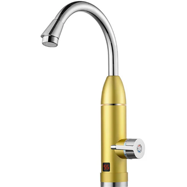 

3000W 220V Electric kitchen instant heating faucet heater hot cold dual-use Tankless water quickly heating tap with LED display
