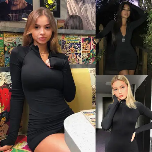 2019 Сексуальное Женское эластичное Спортивное облегающее платье карандаш на
