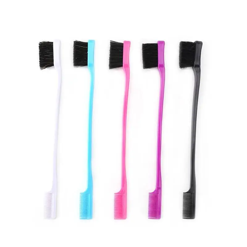 

1/3pcs New Fashion Double Sided Hair Edge Brushes Comb Professional Hair Brush Hair Styling Beauty Tools
