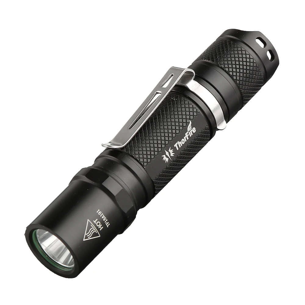 

ThorFire Adjustable Focus Mini Portable Flashlight 5 Modes Chargable LED Flashlight Torch AA 14500 Torch Linterna Waterproof