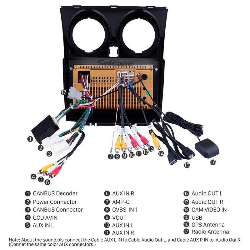 Sale Seicane Car Radio Multimedia Video Player Navigation GPS Android For 2005-2018 NISSAN Qashqai support Carplay DVR WIFI OBD2 DVR 4