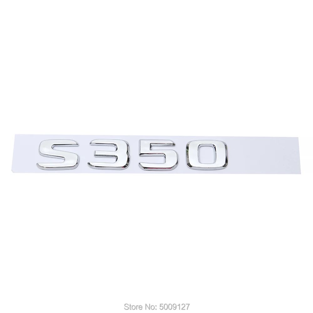 3D Chrome металлический на багажник буквы знак эмблема для Mercedes Benz S300 S320 S350 S500 S550 S600