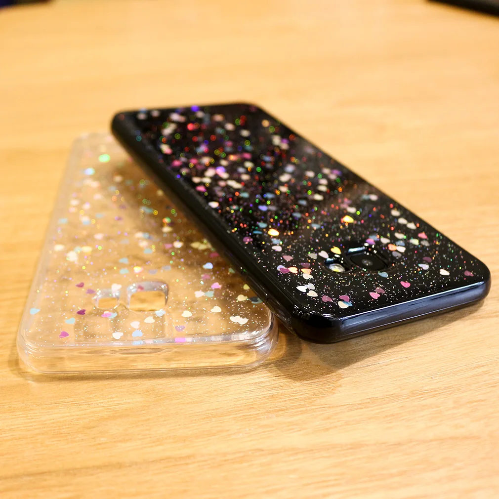 Silicone Case For Samsung Galaxy J4 2018 Plus J6 A6 Cute Phone Bag Ultra Thin Glitter Star |
