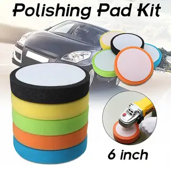 

Auto Car Polisher 6 inch 150mm Soft Flat Sponge Buffer Polishing Pad Kit Differ Colors