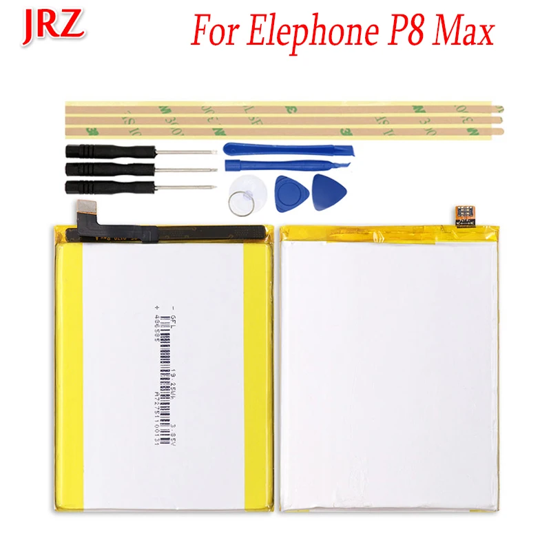 JRZ для Elephone P8 Max аккумулятор телефона 5000 мАч Высокая емкость 3 85 В высокое качество