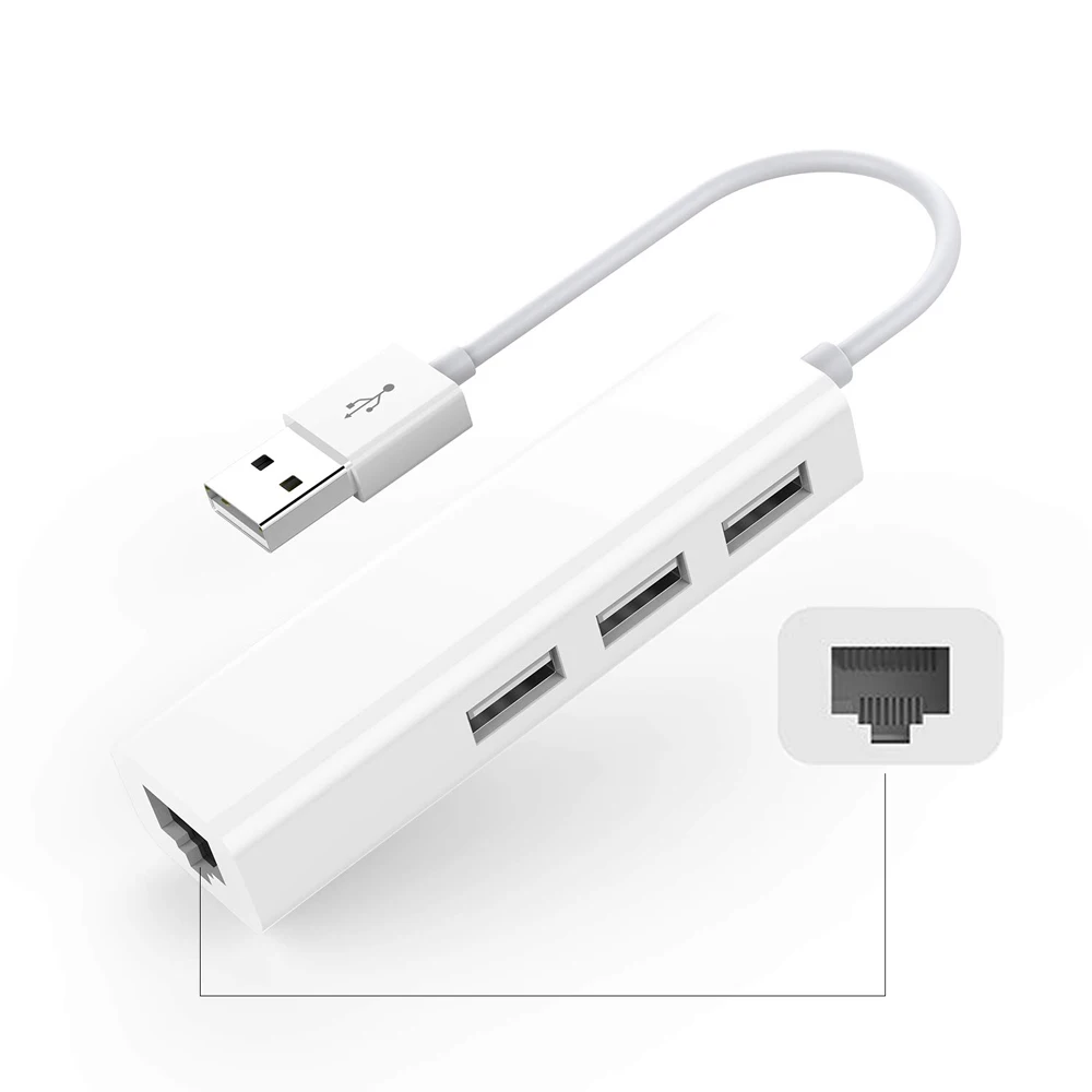 Usb хаб сплиттер с адаптером RJ45 LAN удлинитель сети Ethernet для ноутбука|USB-хабы| |