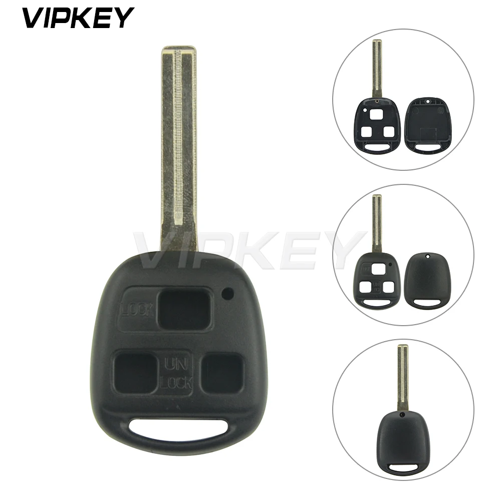 Remotekey 3 Button TOY48 Blade For Lexus GX470 RX350 SC430 2006 2007 2008 2009 Remote Car Key Replacement Case Cover Shell remotekey 5pcs ce0523 3 buttons va2 blade for citroen c2 c3 c4 c5 c6 c8 folding remote car key case cover shell fob