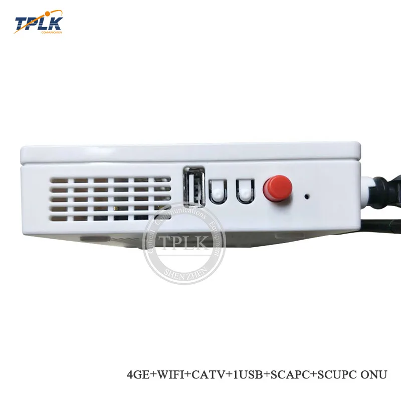 AliExpress Лучшая цена 4GE+ wifi+ CATV+ 1USB+ SC/APC+ SC/UPC GPON ONT ONU с 1SC/APC разъемом и 1SC/UPC разъемом, с CATV