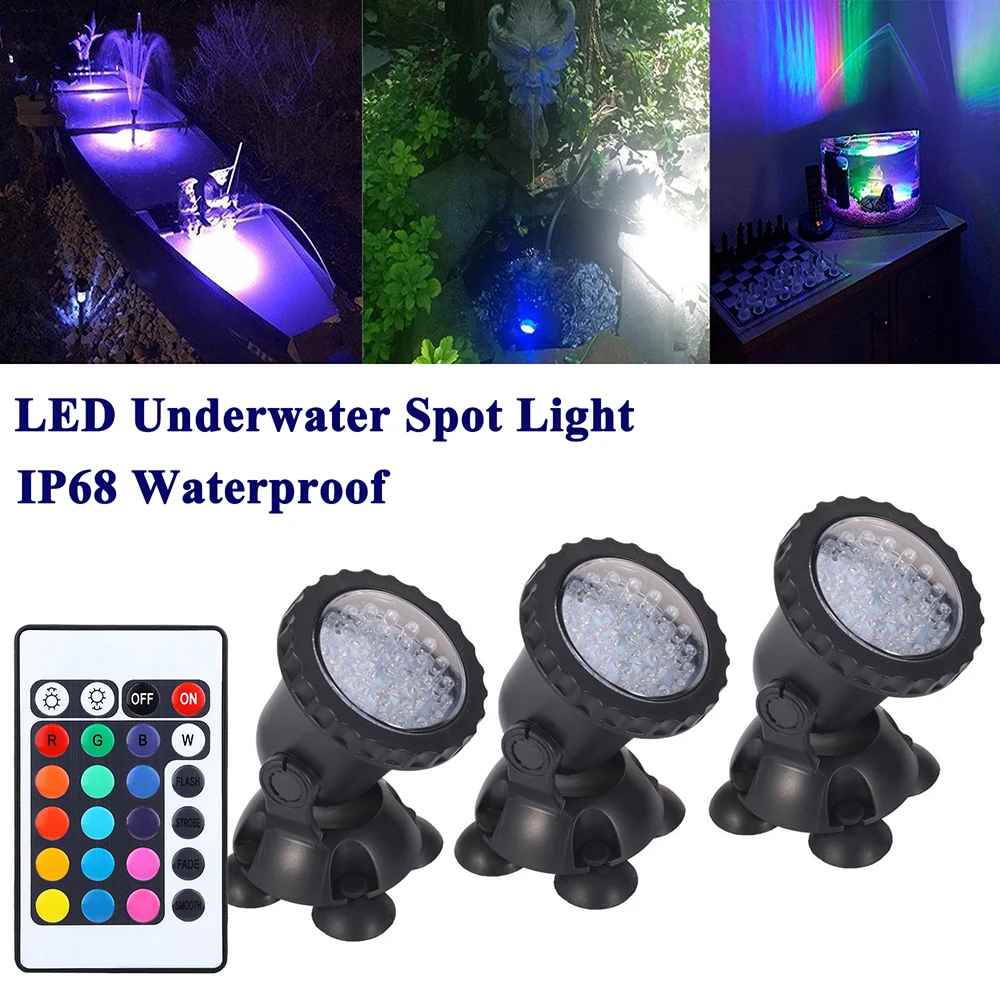 

Garden Pond light RGB LED Spotlight RGB LED Aquarium Light LED underwater light LED Spotlight Swimming Pool underwater light