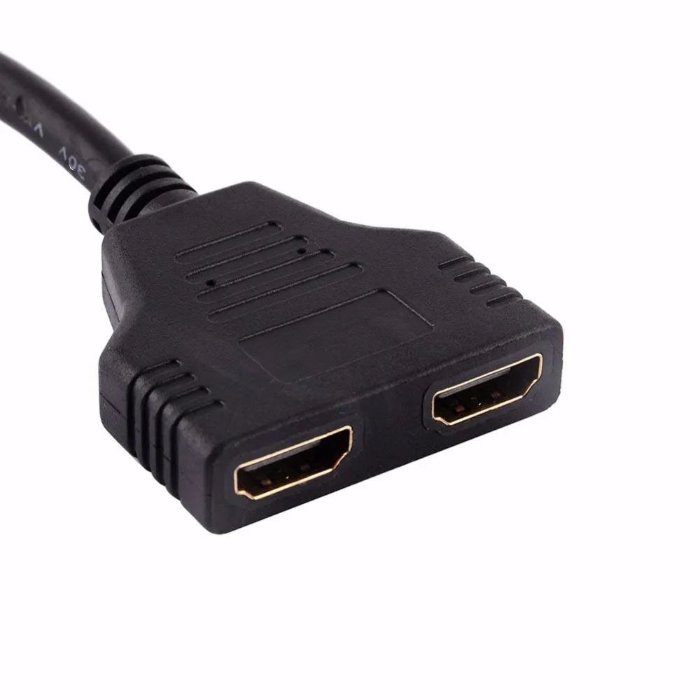 Новое поступление 2019 кабель внешний разъем 1 штекер Двойной HDMI 2 гнездовой Y
