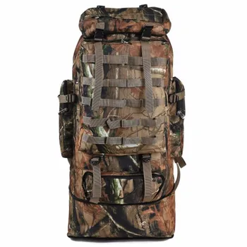 

Hot 100L Large Capacity Outdoor Mountaineering Backpack Camping Hiking Military Camo Water-repellent Tactical Bag Adjustable