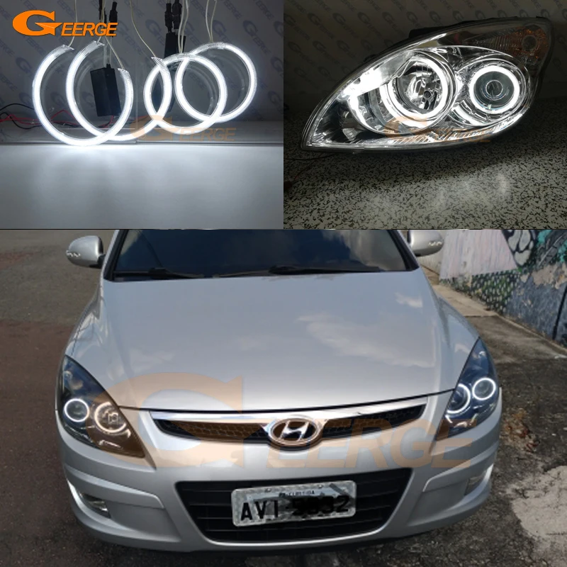 

For Hyundai i30 2007 2008 2009 2010 2011 Hatchback Wagon Headlight Excellent Ultra bright illumination CCFL Angel Eyes kit