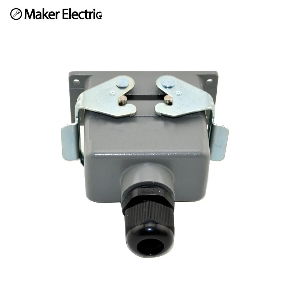 Connector MK-HE-010-2 heavy duty industrial lightning connector 10 core heavy connectors for a single button screw connection Connector MK-HE-010-2 heavy duty industrial lightning connector 10 core heavy connectors for a single button screw connection