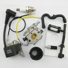 Pro карбюратор катушка зажигания Carb комплект для stihl 017018, MS170, MS180 бензопила новых