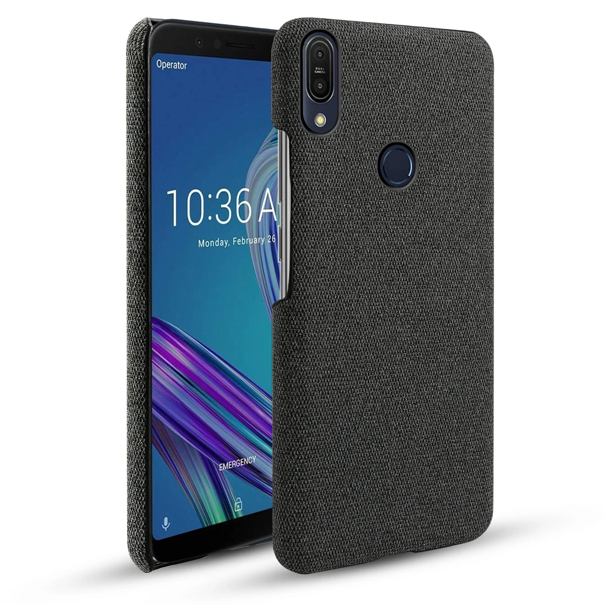 

for Asus Zenfone Max Pro M1 ZB602KL Case Ultra Thin Slim Hard PC Felt Woven Design Fabric Cloth Shockproof Fundas for ZB602KL