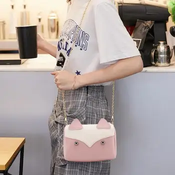 

Cat Shape Girls Shoulder Handbags Women Chain Leather Crossbody Phone Bags Famous Designer Wedding Clutches Ladies Party Purse