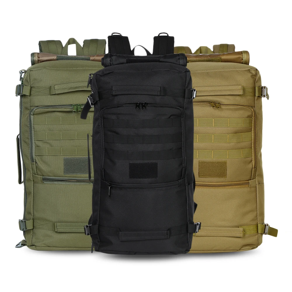 

60L Outdoor Sport Bag Military Tactical Bags Backpack Nylon Camping Hiking Laptop Molle Bag Backpack Shoulder Bag Waterproof