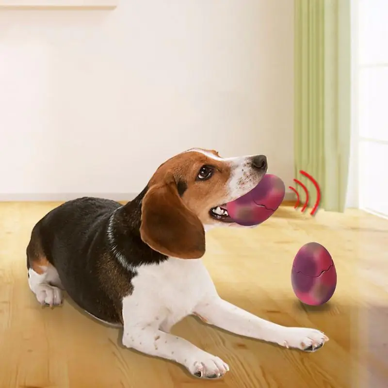 

Pet Toy Dinosaur Egg Squeak Puppy Toy Pop Up Egg Animal Inside Squeaker For Dog