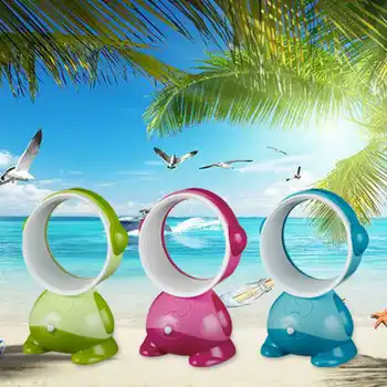 

USB Mini Bladeless Fan Sleeping Portable Electric Cooling Air Conditioner Super Quiet Two Speed Air Fans for Home Students