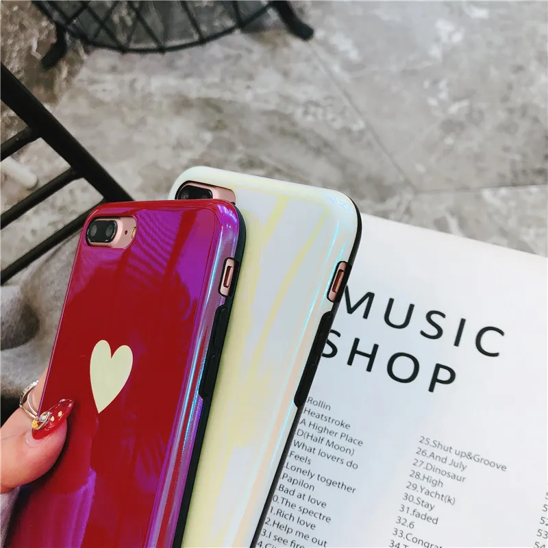 Простой Любовь чехол для IPhone X 6 XS 6S 7 8 XR MAX Blu Ray Plus мягкие все включено