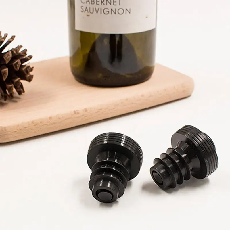 Silicone Vacuum Bottle Stopper Wine Storage Twist Cap Plug Reusable