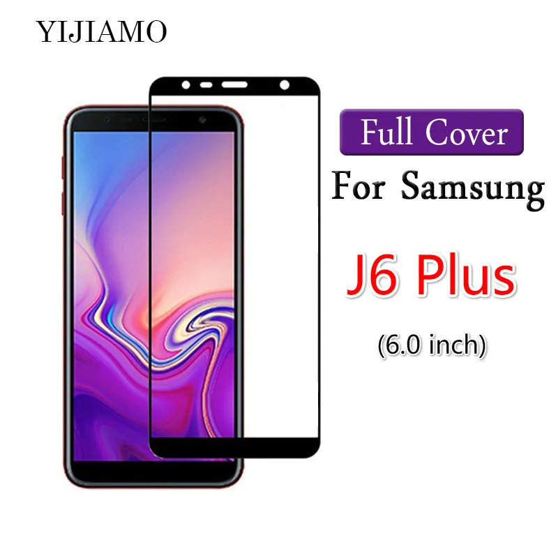 Закаленное 3d-стекло с полным покрытием для Samsung Galaxy J6 Plus защита экрана 9H Защитная