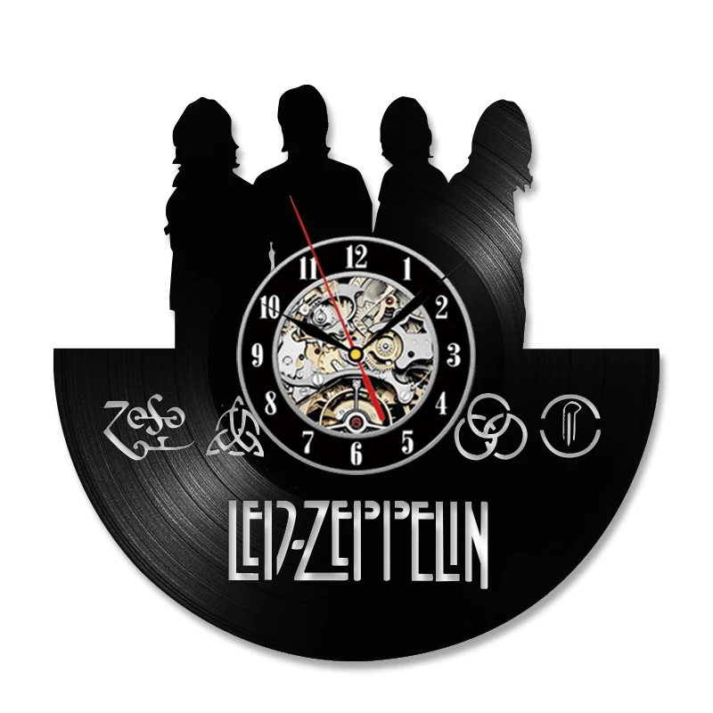 

Led-zeppelin Creative Cd Record Clock Antique Vinyl Wall Clock Handmade And Fashion Modern Design Home Decoration