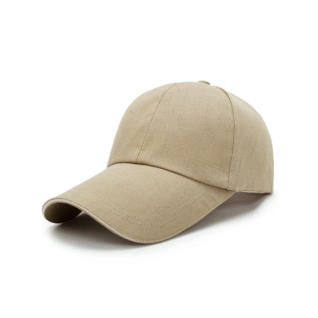 Fashion Long Visor Brim Hat Adjustable Unisex Casual Hip Hop Caps