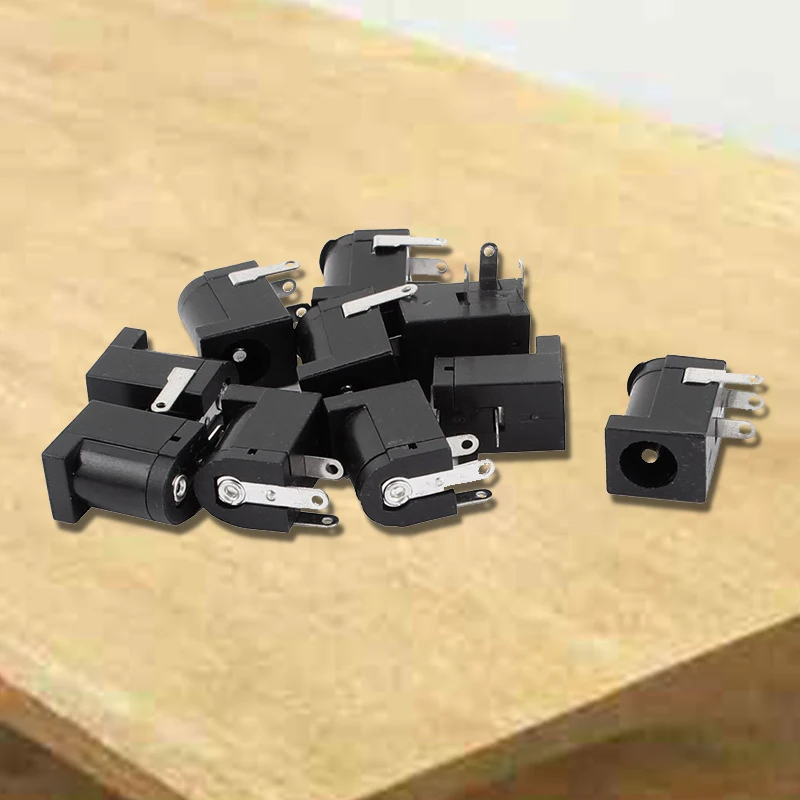 

New 10pcs 3 Pin PCB Mount 5.5x2.1mm Female DC Power Jack Socket Connector