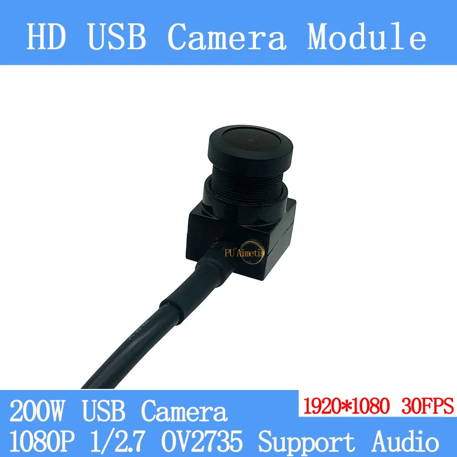 2MP широкий формат USB камера Модуль 1080 P Full Hd MJPEG 30fps высокое Скорость Мини CCTV Linux UVC Веб камера компактная камера видеонаблюдения