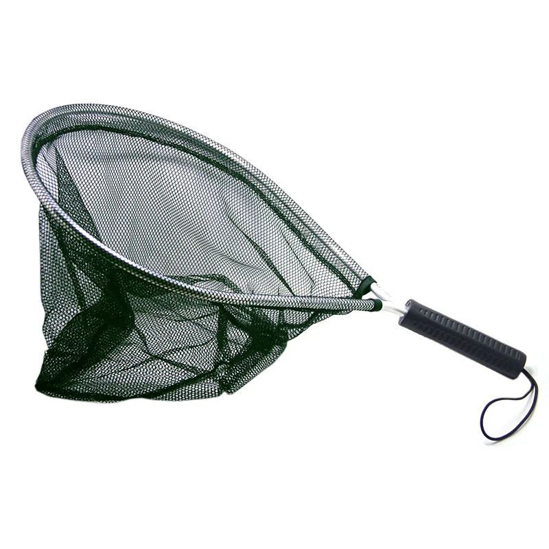 

Green Fly Fishing Net Hand Trout Catch Release Scoop Net Kayak Boat Wade Stream