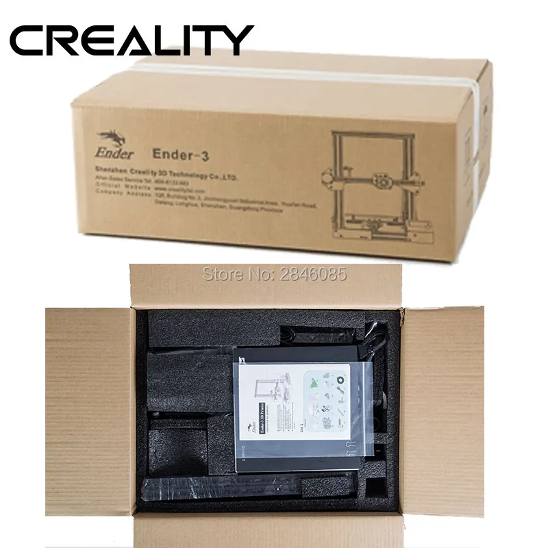 Новейший Ender-3 Creality 3d принтер DIY Kit v-слот prusa I3 Обновление выключение Макс температура 110C