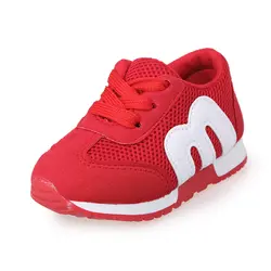Lgfm-детская обувь с алфавитом, сетчатая повседневная детская обувь для бега, спортивные Нескользящие модные кроссовки для девочек и