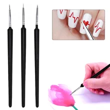 3 шт кисть для рисования, тонкая ручка с крючками, разные размеры, кисть для рисования, масляная акварельная картина, школьные офисные товары для рукоделия