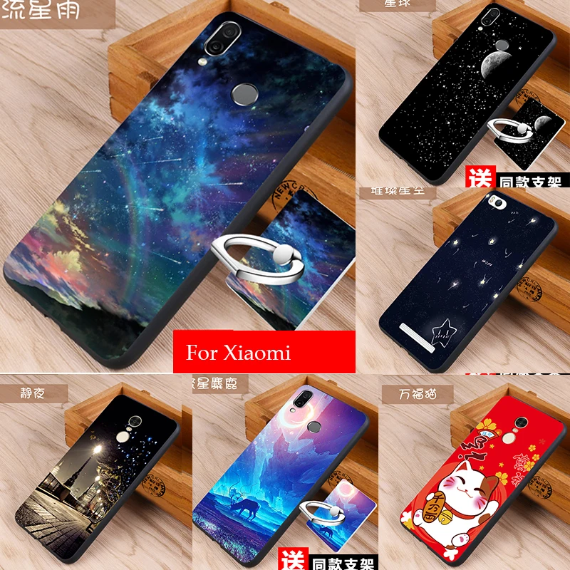 

Silicon Case For Xiaomi Redmi Note 4x 4 3 Case Cover Xiaom mi6 mi5c mi4c mi5s plus mi5 Case With Ring Fashion Cover