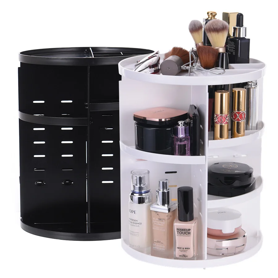 360 Вращающийся органайзер для косметики Make Up Table Cosmetic Box