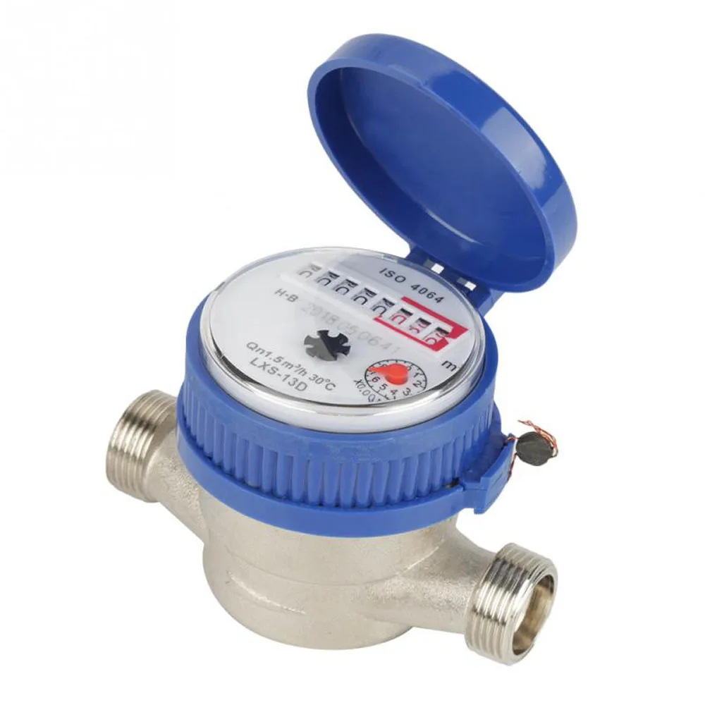 

LXSG-13D B-class 15 mm 1/2 inch Flow Meter Single-flow Watermeter Dry Water Counter New