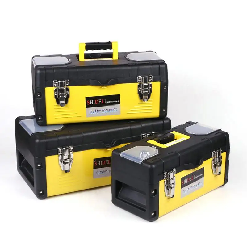 

Large Toolbox Household Maintenance Electrician Tool Box Multi-functional ABS Hardware Auto Car Repair Thicken Anti-fall Toolbox