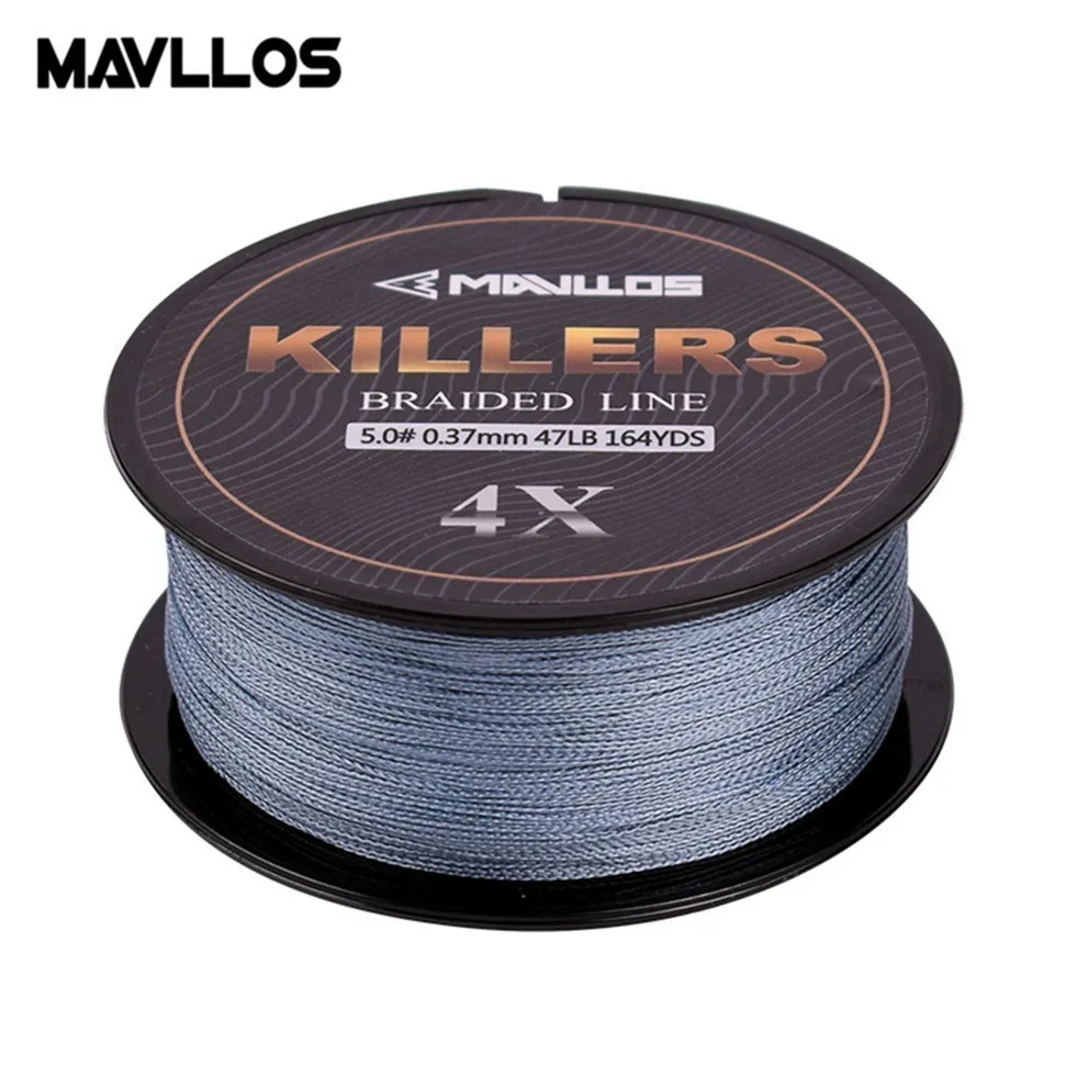 Mavllos Killers X4 плетеная рыболовная леска 4 нити 150 м 220 м супер прочная многонитевая ПЭ плетеная леска японский материал 8-80 фунтов