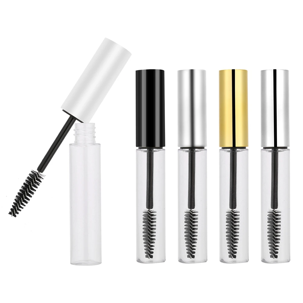 5 Colors 10ml Empty Mascara Tube with Eyelash Wand Empty Mascara