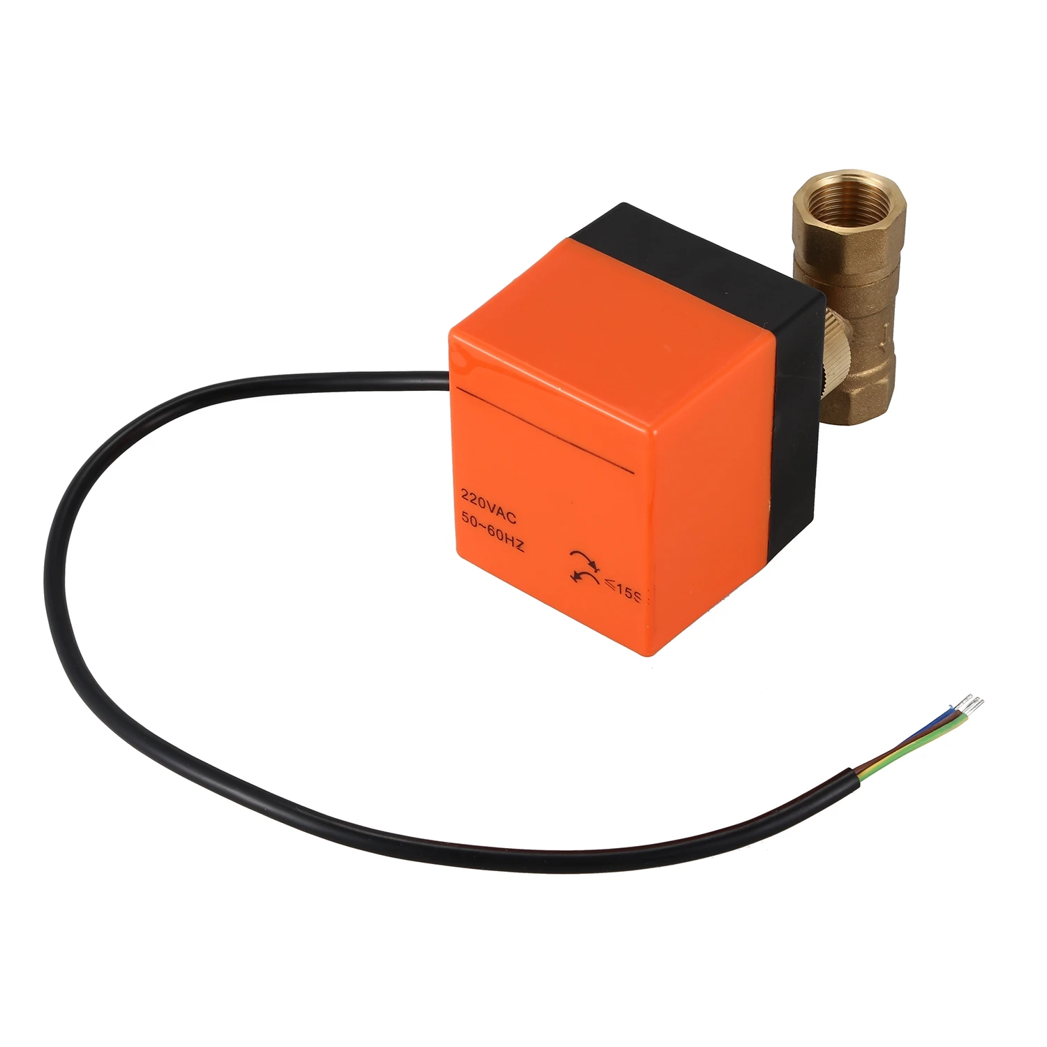 Skup DN15 2 AC220V siłownik elektryczny mosiężny zawór kulowy zimne gorące wody pary wodnej ciepła gazu 2 way mosiężny zawór kulowy z napędem piętro