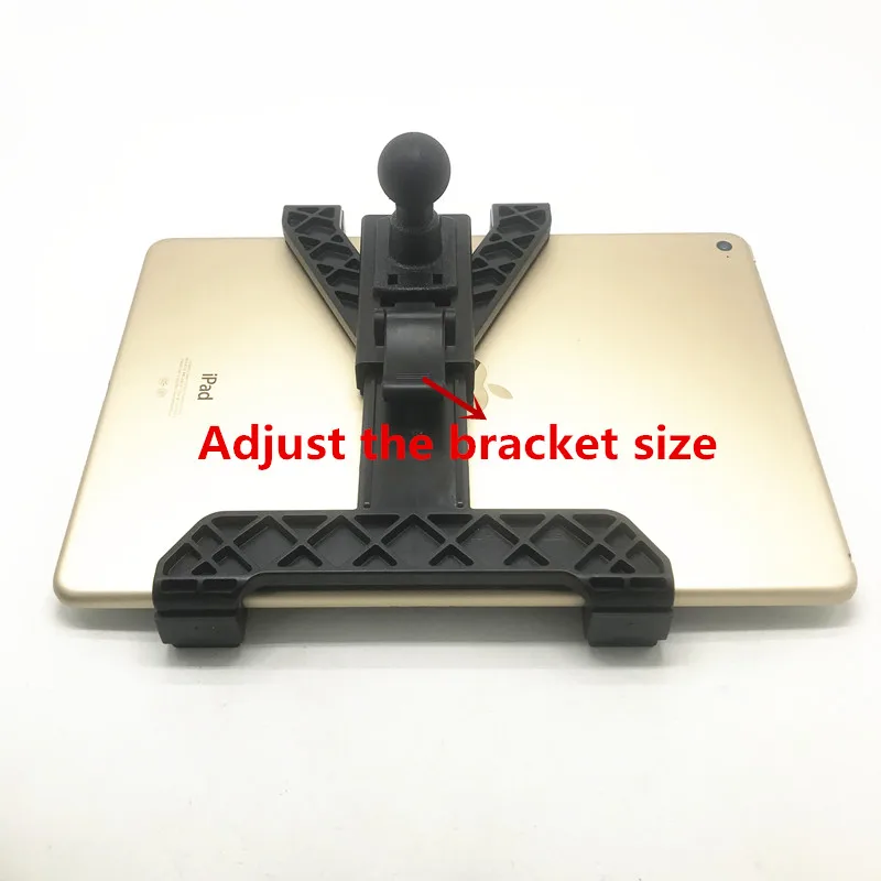 

OEM Adjustable tablet cradle holder with 1 inch ball for iPad Air mini 1 2 3 4 and 7-12 inch tablets compatible for ram mounts