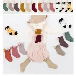 От 0 до 3 лет 3 пары комплект Рождество чулки для женщин новорожденных маленьких детей младенческой Дети Мягкие хлопковые нескользящие носки