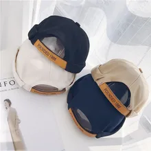 Мики шапка черепки шапочки Шапки для Для женщин Череп Кепки Твердые Хлопок Повседневное хип-хоп корейский Casquette тыква шляпа Головной убор моряка