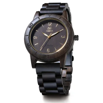 

LeeEv Fashion 100% Natural Zebra Sandalwood Mens Wristwatch Handmade Retro Style Quartz Male Watches Wooden Strap Watch Relogio