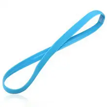 Популярная эластичная веревка карамельного цвета, Беговая повязка на голову, Футбольная Нескользящая спортивная лента для волос при занятиях йогой головная повязка, аксессуары для волос