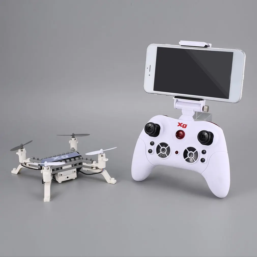 XG171 Smart RC 2.4G RC Building Block 3D Bricks FPV Quadcopter Drone Aircraft with Camera Altitude Hold Headless Mode 3D Flips